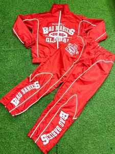 Conjunto de chándal de nailon de calidad superior, chaqueta con cremallera, conjunto cortavientos ligero impermeable y transpirable, chándal de entrenamiento para hombres y mujeres - Product Image 3