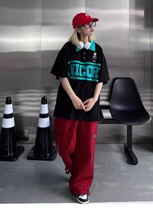 พลร่มกางเกงกีฬาขากว้างแบบลำลองเอวต่ำเอวต่ำเอวต่ำสไตล์ลำลองสำหรับเด็กผู้หญิงใส่ทำงานก่อนฤดูใบไม้ร่วง - Product Image 4