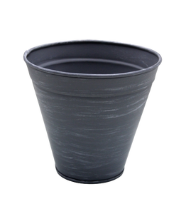 Lot de 2 jardinières et pots de fleurs en métal de taille moyenne à texture verte pour décoration intérieure et extérieure faite à la main - Product Image 6