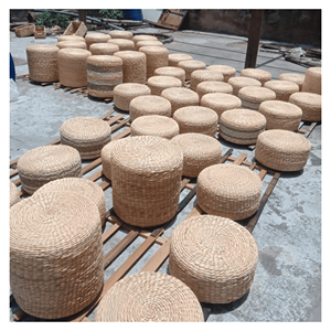 Cojín de Jacinto de Agua, Tejido Natural de Jacinto con Forro de Algodón para Acolchado de Asientos de Silla y Uso en Interiores, Vietnam - Product Image 2