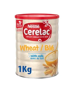 Original Nestle Cerelac, Weizen mit Milch, Original, 400G 14.1 Unzen Dosen (Packung mit 12 Stück) Großhandels lieferant