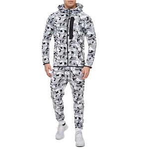Survêtement de course pour hommes, survêtement de jogging, survêtement en polyester et coton personnalisé en gros, survêtement de sublimation - Product Image 5