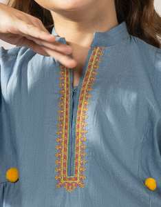 Robe de fête élégante pour filles pakistanaises avec broderie, tenue de soirée fantaisie pour mariage, Eid, anniversaire, occasions festives - Product Image 5