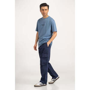 Camiseta de Cuello Redondo para Hombre, Corte Holgado, 100% Algodón, Bordado Personalizado, Fabricante OEM - Product Image 3