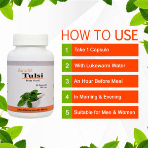 Producto de suministro de Salud de refuerzo de inmunidad Tulsi seguro y Ayurvédico del fabricante OEM - Product Image 1