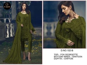 เดรสผ้าจอร์เจียแนวพื้นเมืองอินเดียสำหรับผู้หญิงชุดเดรสปักลายลำดับจิ้งจอกสวยสำหรับงานแต่งงานงานปาร์ตี้ขายส่ง - Product Image 3