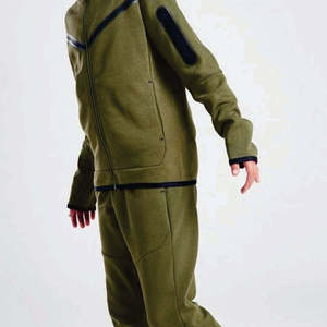 เสื้อฮู้ดแบบมีซิปสำหรับเด็กผู้ชายเด็กผู้หญิงเสื้อวอร์มผ้าฟลีซผ้าฝ้าย31% 69% ผ้าโพลีเอสเตอร์สีเขียวหยาบ - Product Image 5