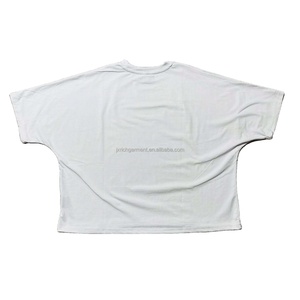 Custom Heavyweight 240gsm Over Sized Cotton Dtg Printing Boxy Fit Drop Shoulder <b>Tshirt</b> Cropped Boxy t Shirt Men - Product Image 2