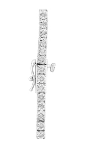 Bracelets de tennis classiques en or 14 carats Bracelets en argent unisexes à coupe ronde et en diamant naturel pour cadeaux - Product Image 3