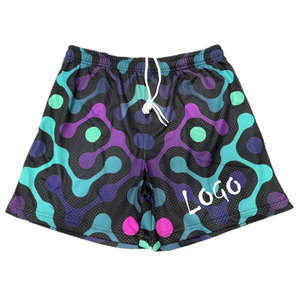 Pantalones Cortos de Baloncesto 100% Malla con Bordado 3D y Bolsillos con Estampado Personalizado, de Secado Rápido y Transpirables para Gimnasio y Entrenamiento - Precio Mayorista - Product Image 1