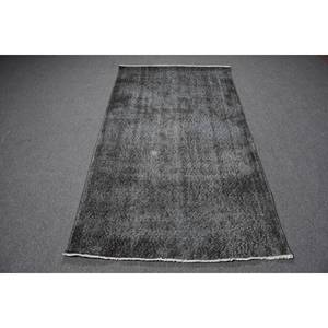 Modern Vintage Handmade Wool <b>Rug</b> 3.7 X 6.5ft Large Rectangle Black Patchwork Pattern Latex Teens <b>Bedside</b> Turkish Area <b>Rugs</b> Sets - Product Image 1