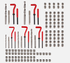 Kit de réparation de filetage 131 pièces, kit de réparation de perceuse HSS, métrique M5 <span class=keywords><strong>M6</strong></span> M8 M12 - Product Image 6