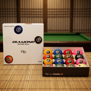 Billes de billard Diamond - Ensemble TV Pool Flip 57,15 mm |   Édition Match TV |   Fabriqué en Corée |   Résine phénolique - Product Image 1