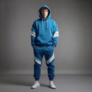 ชุดวอร์มวิ่งของผู้ชายชุดวิ่งออกกำลังกาย400มีฮู้ด GSM แบบสวมหัวชุดกันลมระบายอากาศ - Product Image 3