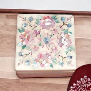 Wholesale Supply Lightweight Luxury Marble Jewelry Box with Handcrafted <b>MOP</b> Patterns Available <b>for</b> <b>Sale</b> - Product Image 2