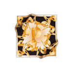 ผ้าพันคอสี่เหลี่ยมผ้าไหมเครปซาตินขนาด90x90ลายเรขาคณิตจาก Pierre Cardin - Product Image 3