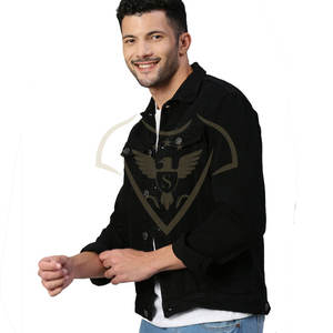 Chaqueta de Mezclilla con Capucha para Hombre, Estilo Urbano, Alta Calidad, Nueva Colección 2023, Cuello Alto, Revestimiento Impermeable, Secado Rápido - Product Image 4