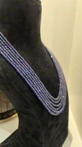 Stand Multi-Strand Dori Collier 6 Couches Réglables Saphir Perles 3-5mm Naturel Style Ethnique Mode De Mariage - Product Image 6