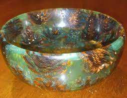 Multi-Color <b>Epoxy</b> <b>Resin</b> Salad Bowl Carved New Design with Natural Acacia Wood for Party Food Serving At Low <b>Price</b> By HF CRAFTS - Product Image 6