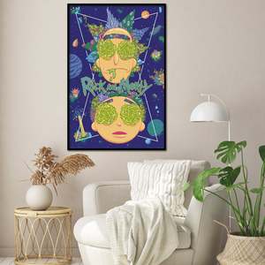 For Rick and Morty High in the Sky <b>Poster</b> Wall Decor Made of Paper - Product Image 2