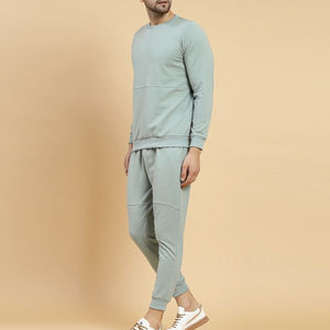 Conjunto de pantalones de chándal acampanados y Sudadera con capucha lavada con ácido y diamantes de imitación desgastados de peso pesado para hombre con serigrafía personalizada servicio OEM - Product Image 4