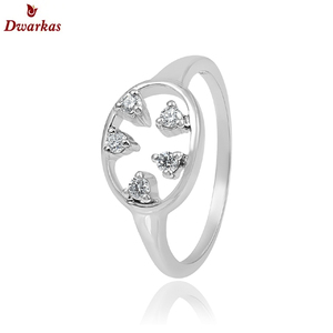 Anillo de piedras preciosas de circonita cúbica de Plata de Ley 925 de lujo, estilo bonito atractivo para damas y niñas, regalo de boda perfecto, joyería de fiesta - Product Image 2