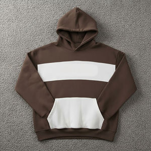 เสื้อฮู้ดดี้ผู้ชายลายปักและลายพิมพ์ ดีไซน์ใหม่ ขายดี ผ้าฝ้าย 100% ผลิตในฤดูใบไม้ร่วง MOQ ต่ำ ขายส่ง ไม่เป็นขุย - Product Image 2