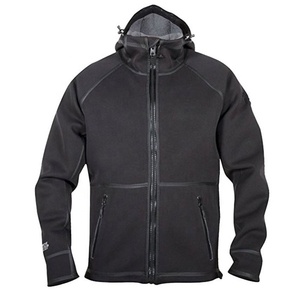 Sweat à capuche imperméable et coupe-vent en néoprène pour homme, imprimé brodé, écologique, noir, nouvelle taille 2023 - Product Image 5