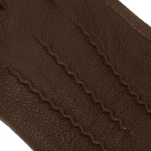 Best Quality Men's Brown Goatskin Leather <b>Gloves</b> with Luxury <b>Wool</b> Lining Durable Anti-Slip Unique Touch Function Fashion <b>Gloves</b> - Product Image 4