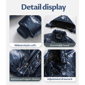 Chaquetas acolchadas multicolores para hombres con capucha Puffy Moda elegante Ropa de invierno Chaquetas acolchadas de lujo Hecho en Pakistán - Product Image 5