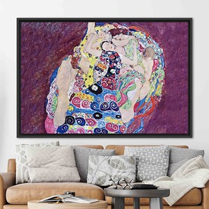 Lienzo Impreso: La Virgen - Reproducción de Obra de Arte de Klimt, 1P: Marco Negro - Product Image 1