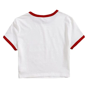 เสื้อยืดครอปสำหรับผู้ชายเสื้อครอปสำหรับผู้ชายวัสดุนิ่มกันยับไม่ยับ - Product Image 3