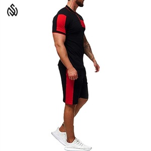 Conjunto de Camiseta Polo Casual con Botones y Pantalones Cortos para Hombre, Estilo Urbano, Transpirable, de Secado Rápido, Precio de Fábrica - Product Image 4