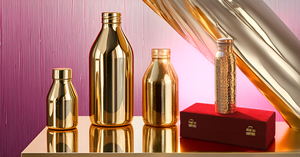 Handmade Leak-Proof Copper Water <b>Bottle</b> Pure Copper Vessel for Travel Modern Style Red Velvet Gift <b>Box</b> Joint-Free - Product Image 4