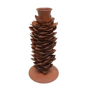 Lot de 3 bougeoirs en fer rustique, couleur rustique, bougeoir de taille Standard pour la décoration de la maison et la décoration de noël en vrac - Product Image 4