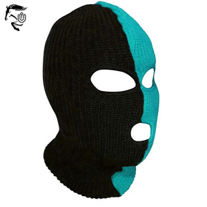 หน้ากากสกีสำหรับผู้ชายผ้าโพลีเอสเตอร์100% หน้ากากฤดูหนาวแบบเต็มตัวมี3รูสำหรับเล่นกีฬางานตามสั่ง - Product Image 2