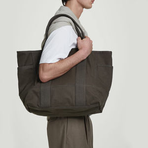 Sac fourre-tout en toile de grande taille de qualité supérieure avec marquage personnalisé, sac en coton réutilisable écologique pour le shopping, les voyages, les événements et la vente au détail - Product Image 1