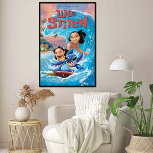 For Disney Lilo & Stitch Wave Surf <b>Poster</b> Modern Design Style for Wall Decor Made of Paper - Product Image 2