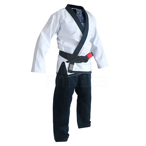 Kimono de Jiu-Jitsu pour adultes, noir, imprimé par transfert thermique, en coton sergé respirant, 240g, durable, anti-rétrécissement, uniforme de BJJ RC - Product Image 2