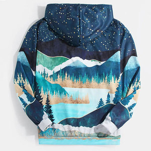 Sudaderas con Capucha de Primera Calidad para Invierno, Sublimadas, de Poliéster/Algodón, Manga Larga, Resistentes al Viento, Transpirables, Deportivas y Modernas - Product Image 2