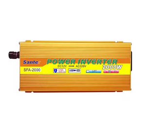 Inversor de Corriente <span class=keywords><strong>Santer</strong></span> de 2000 Vatios, de CC 24V a CA 220V 50hz, Onda Sinusoidal Modificada, USB, Golden Power - Product Image 1