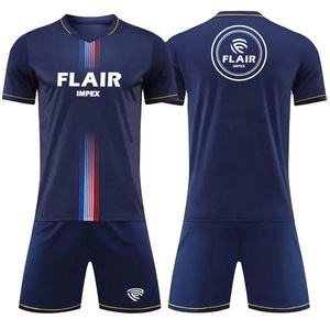 Camiseta de fútbol transpirable cómoda de diseño personalizado de la mejor calidad, conjuntos de uniformes, servicio OEM de jugadores juveniles con corte automatizado - Product Image 1