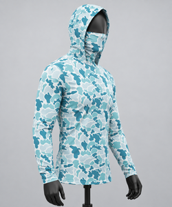 Chemise de pêche camouflage pour garçons, protection UV UPF 50, respirante, séchage rapide, imprimé numérique, Spandex/Polyester, vêtements de performance pour l'extérieur - Product Image 4