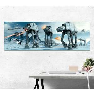 Póster de Star Wars de diseño moderno AT-AT Fight Langbahnposter - Product Image 4