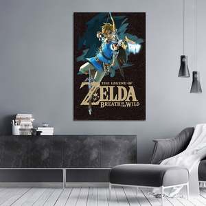 Breath of the Wild <b>Poster</b> Digital Printing Techniques Canvas for Education Legend Zelda Breath Wild Canvas <b>Poster</b> for Decoration - Product Image 3