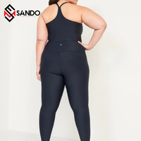Ensemble de yoga et de sport pour femmes grandes tailles, personnalisé, en tissu intelligent écologique, séchage rapide, soutien-gorge et short de fitness