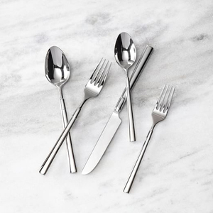 Modern Rose Gold Flatware <b>Set</b> with Knife <b>Fork</b> <b>and</b> <b>Spoons</b> High Mirror Polish Dishwasher Safe Metal Cutlery for Wedding Events - Product Image 4