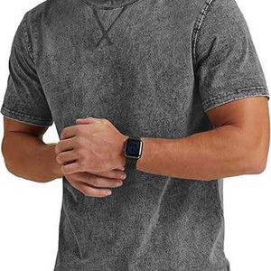 T-shirts d'été Offre Spéciale surdimensionnés pour hommes T-shirts grande taille col rond 100% coton chemises surdimensionnées T-shirt pour hommes de haute qualité - Product Image 3