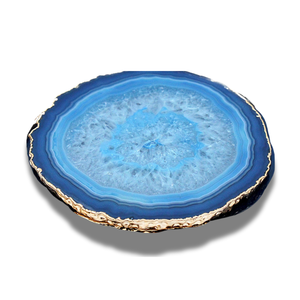 Tranche naturelle pierre précieuse sculptée agate pierre caboteur fait à la main Portable Premium cristal boisson Feng Shui forme irrégulière noël - Product Image 2