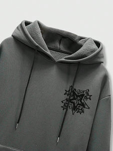 Sudadera con capucha estampada personalizada para hombre, estilo jersey en tela transpirable y cómoda, forro polar de algodón/forro polar de poliéster - Product Image 5